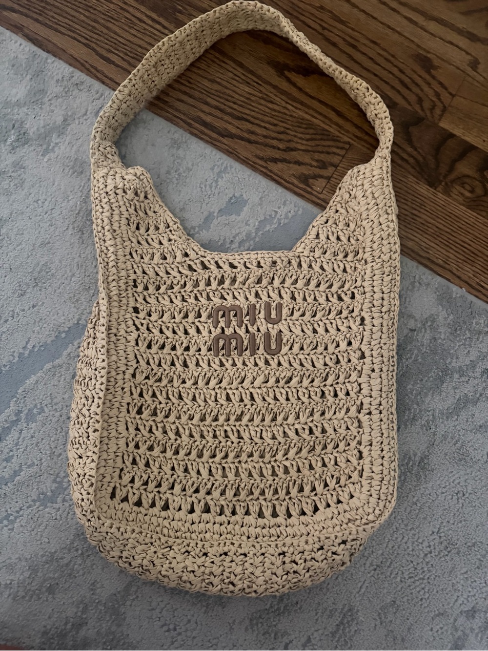 Cream Crochet Shoulder Bag